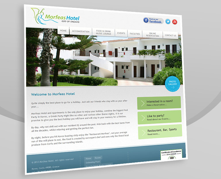 hotel website design