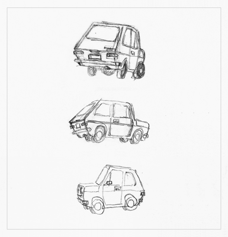 FIAT 127 sketch