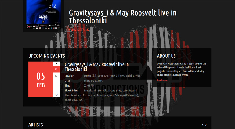 event management website